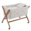 Minicuna Tijera Madera Globe Crudo/natural 55x87x74 Cm - Cambrass