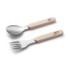 Cubiertos Infantiles Babyono de Acero Inoxidable Beige - imagen 2