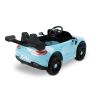Toyz Volti azul, detalle interior ecopiel con cinturón y volante multimedia