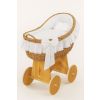 Moisés de Mimbre My Sweet Baby - Natural con Ropa Blanca
