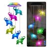 Lámparas LED de Jardín Elefantes Coloridos 70cm