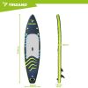 Material resistente y diseño antideslizante para mayor seguridad en el paddle boarding.