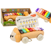 Instrumento Musical con Címbalos en Ruedas con Forma de León
