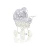 Carrito de Muñecas My Sweet Baby de Mimbre con Ropa de Cama