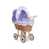 Carrito de muñecas My Sweet Baby con ropa de cama morada