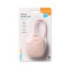 Portachupetes de silicona Babyono en rosa, práctico y seguro - imagen 2