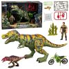 Set de dinosaurios T-Rex cazador con accesorios