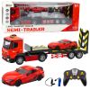 Camión de carga control remoto con coche rojo y control 6CH de Lean Toys