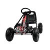 Go Kart A-15 Lean Cars negro, detalle asiento perfilado y volante deportivo