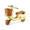 Moto Eléctrica Infantil Vespa XW-03 Beige 12V – Scooter con Luces y Música