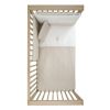 Jgo 2 Pcs.colcha I-v. Cuna 60 Lino Rosa 60x120x3 Cm - Cambrass - imagen 3