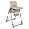 Trona Kikkaboo Olive Beige para bebé, ajustable y cómoda