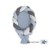 Braided Baby Nest 2 In 1 - Pastel Blue - Gray - Anthracite