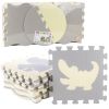 Alfombra Puzzle Educativa de Espuma EVA Beige y Gris