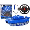 Tanque a Control Remoto Azul con Luces y Sonido 1:18 27MHz