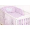 Protectores de Cuna My Sweet Baby – Corazones y Flores Rosa
