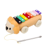Instrumento Musical con Címbalos en Ruedas con Forma de León