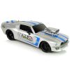 Coche Deportivo R/C 1:16 con Rayas Azules y Plateado