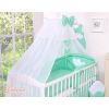 Gran Mosquitera para Cuna My Sweet Baby - Chiffon Blanco con Corazones
