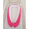 Baby Nest Double-sided Premium Cocoon For Infants Bobono- Stars Grey-pink/ Pink