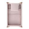 Minicuna plegable tijera 55x87x74 cm Cambrass Unic rosa, colección coordinada