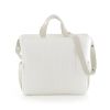 Bolso maternal Cambrass Regent crema, detalle tejido 100% algodón