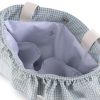 Bolso organizador Taylor Cambrass 13x38 cm azul, vista con cremallera