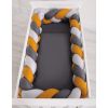 Protectores de Cuna Knot Bumper XXL My Sweet Baby - Gris y Amarillo - imagen 2