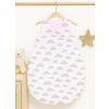 Cotton Sleeping Bag For Children, Size M, 3-12 Months, Tog 2.5, All-season - Clouds Gray/pink