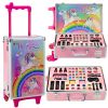 Maleta de viaje unicornio con set de maquillaje de Lean toys.