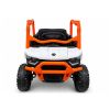 Coche montable naranja Lean Cars 4x4 real 180W con mando parental, uso jardín