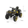 Vehículo eléctrico Toyz Rush con asiento de eco-cuero.