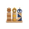 Bloques de animales apilables de madera Trixie - Juguete educativo