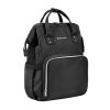 Bolsa de mamá Kikkaboo Siena Negro & Plata 2025