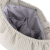 Bolso maternal compacto Bohem Sira Cambrass 35 cm beige, vista con asas