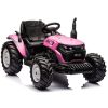 Tractor eléctrico HC-306 Rosa con diseño moderno.