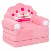 Sofá de plush suave con diseño de princesa ideal para habitaciones.