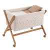 Minicuna Tijera Madera Senda Beige/natural 55x87x74 Cm - Cambrass