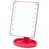 Espejo Cosmético LED con Soporte Ajustable Rosa - imagen 2