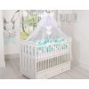 Protector de Cuna Knot Bumper XXL My Sweet Baby en Blanco y Menta - imagen 3
