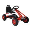 Gokart infantil a pedales rojo Lean Toys, vista frontal