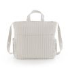 Bolso maternal Pack Sira Cambrass color beige, vista frontal