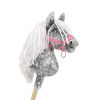 Horse On A Stick Super Hobby Horse Premium - Dapple Grey Horse With A White Mane A4 - imagen 3