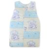 Cotton Sleeping Bag For Children, Size M, 6-12 Months, Tog 2.5, All-season, Blue Elephants