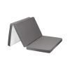 Colchón Plegable para Bebés Kikkaboo - 59x118x5 cm Gris Oscuro