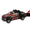 Camioneta Pickup con Remolque y Coche Deportivo