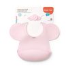 Babero de Silicona Ajustable Babyono Rosa para Bebés - imagen 3