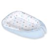 Baby Nest Double-sided Premium Cocoon For Infants Bobono- Gray-blue Stars/ Blue
