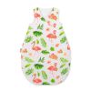 Cotton Sleeping Bag For Children, Size M, 3-12 Months, Tog 2.5, All-season - Coral Flamingos