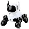 Robot perro TOOBY Lean Toys 26 cm, vista lateral con luces LED activas